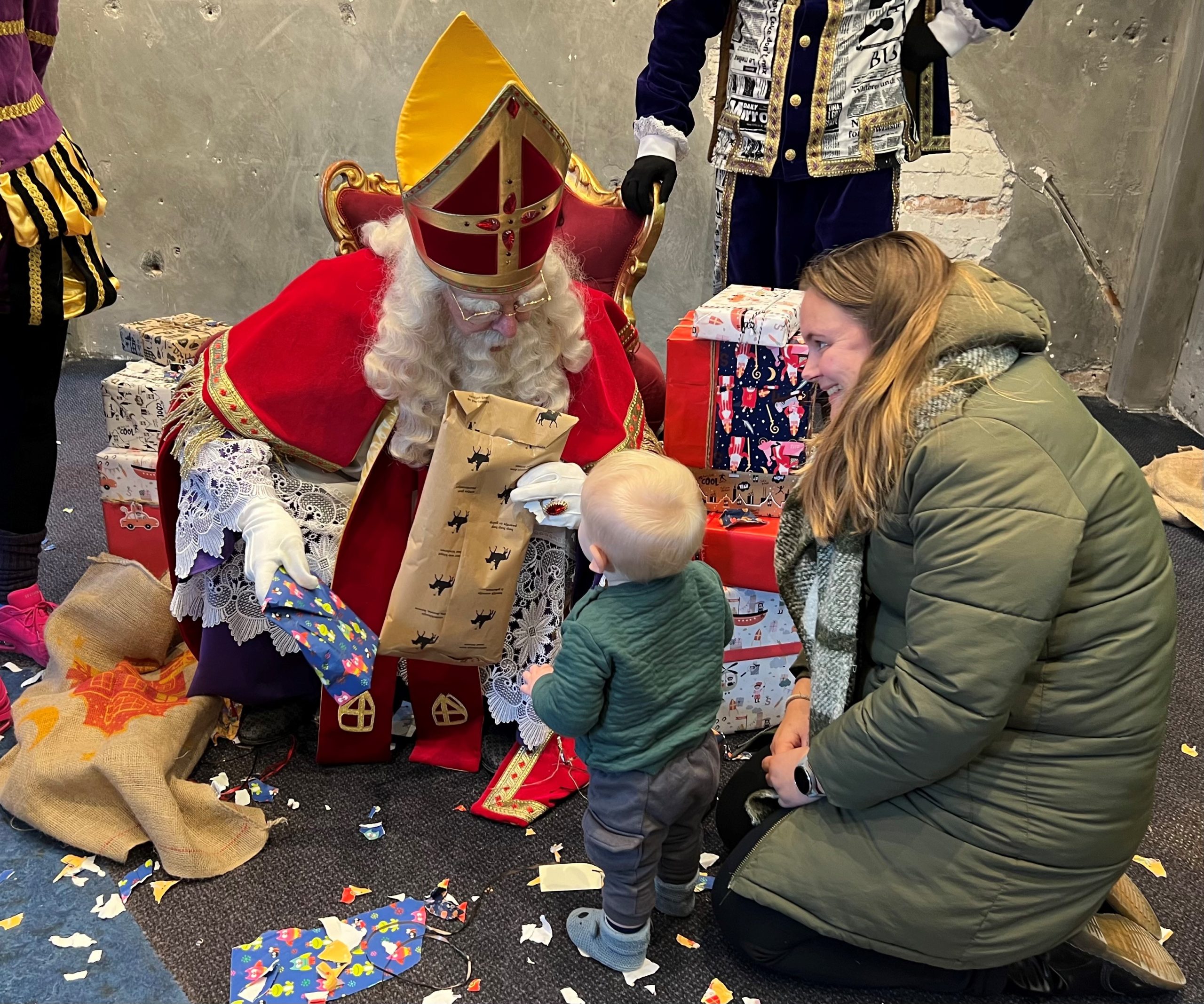 Fotoshoot met Sinterklaas